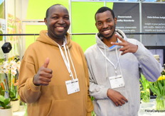 Proud father Isaya Henia Muiru of FlowerWatch Kenya took with his firstborn son James to the IFTF this year.